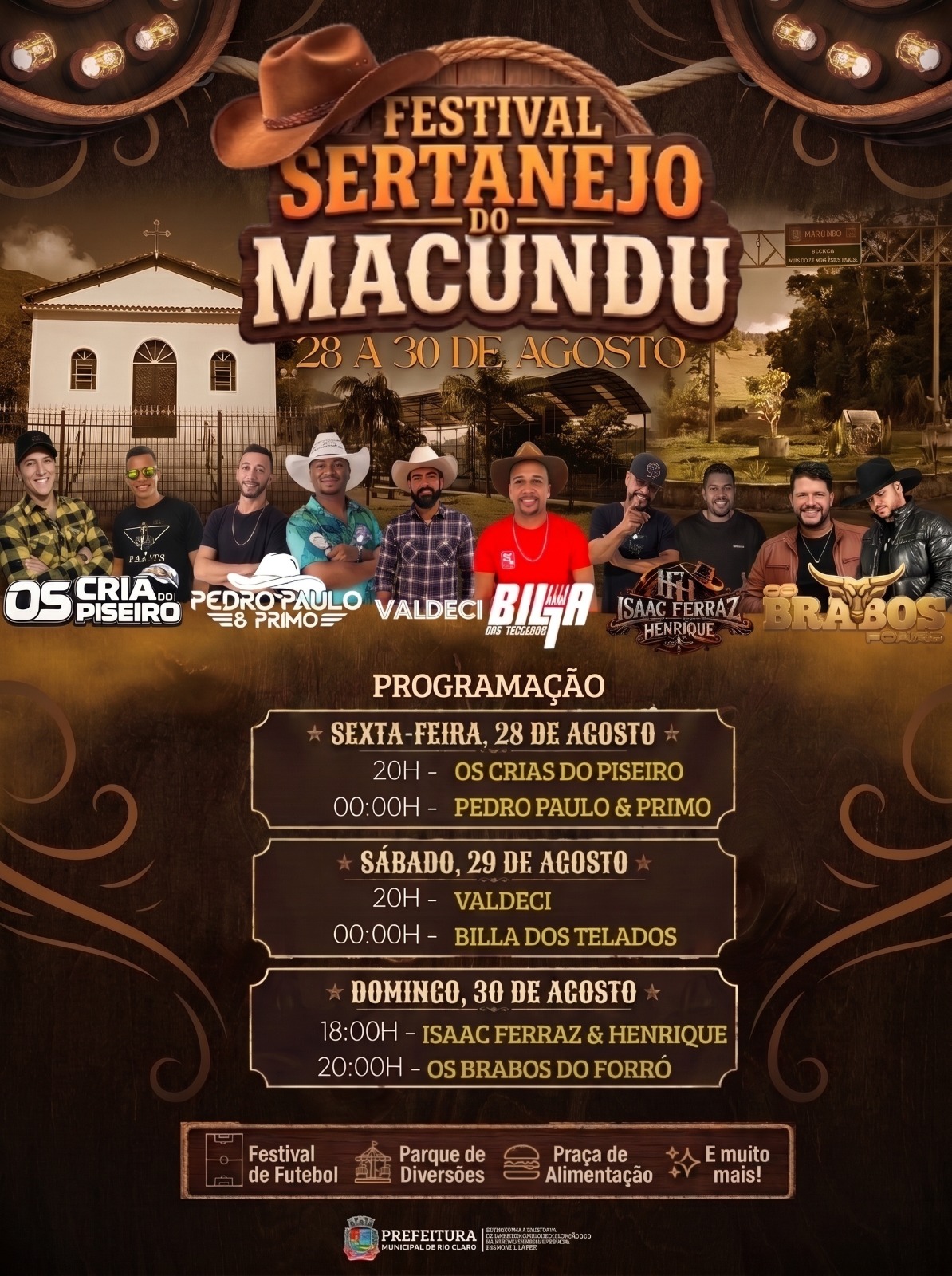 Festival Sertanejo do Macundu promete três dias de música, esporte e lazer em Rio Claro