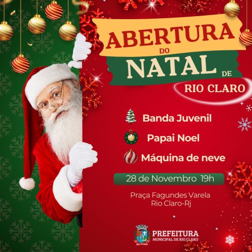 Rio Claro realiza pela primeira vez abertura oficial de Natal com programação especial