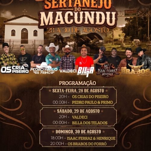Festival Sertanejo do Macundu promete três dias de música, esporte e lazer em Rio Claro